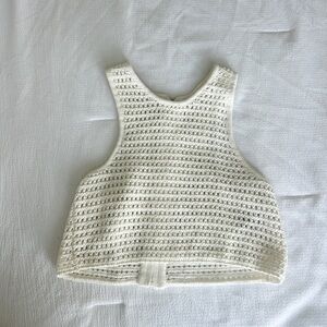 Cotton On Cream Cropped Sleeveless Tank Top